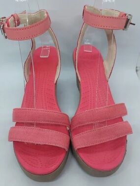Crocks Leigh Wedge Sandals Sz 8